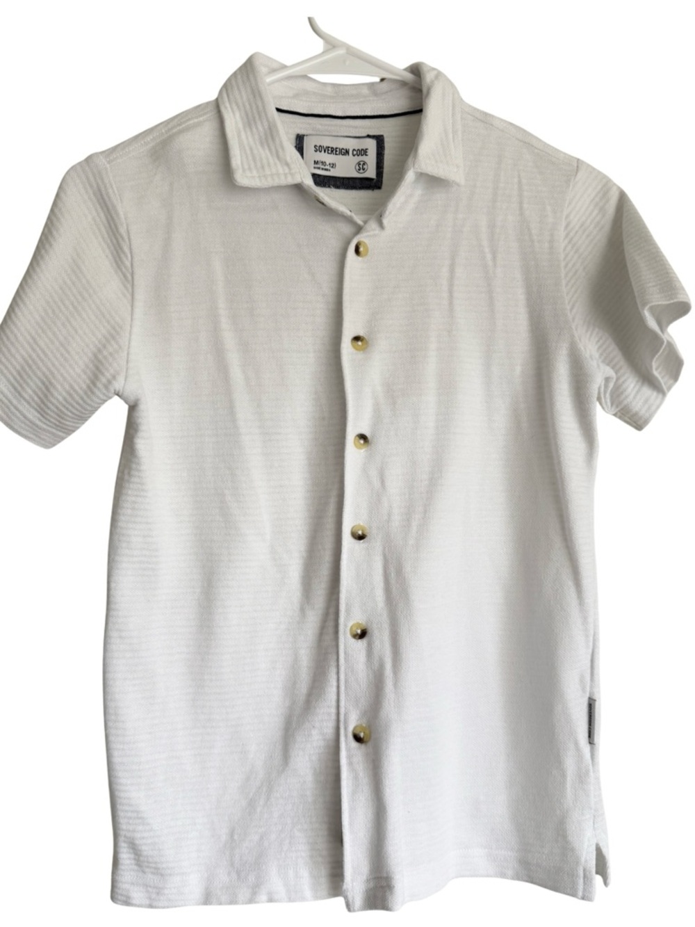 Sovereign Code White Short-Sleeve Button Down Shirt